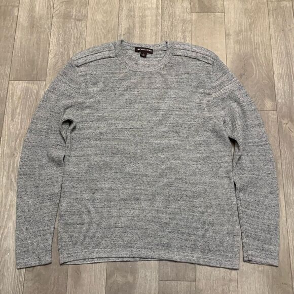Mens Michael Kors Cotton Wool Blend‎ Crewneck Pullover Sweater - Picture 1 of 8